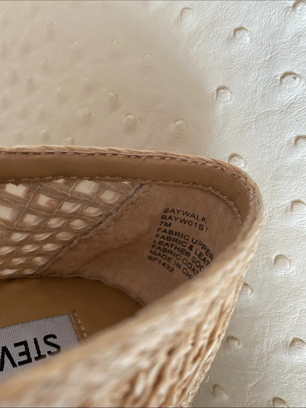 Steve Madden Raffia Espadrilles 7M NEW
